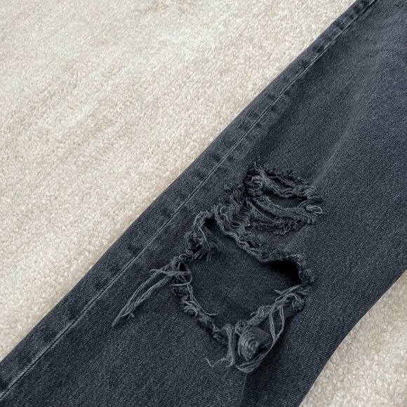 Agolde 90s Mid Rise Loose Fit Distressed Jeans in Vagabond 25 - Picture 9 of 11